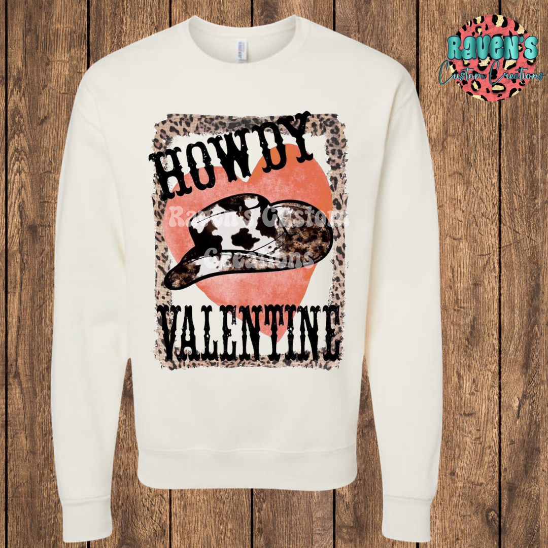 Howdy Valentine Crewneck Sweatshirt