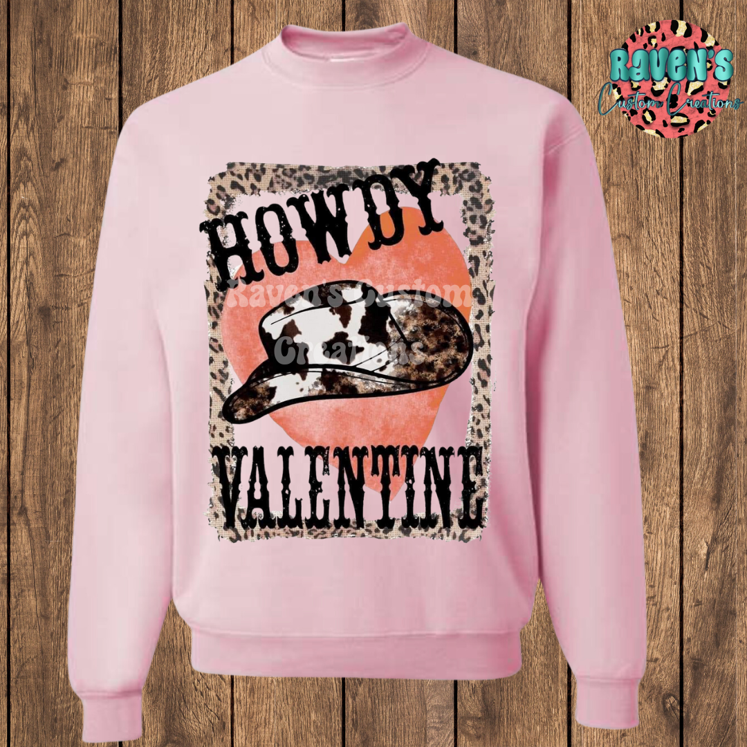 Howdy Valentine Crewneck Sweatshirt